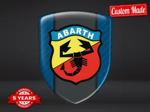 Fiat Abarth Badges Silicone Auto Pro Max Résistants Stylé Design